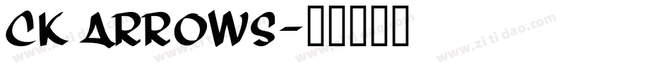 CK Arrows字体转换